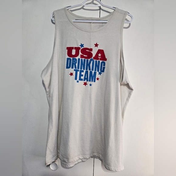 torrid Tops - Torrid USA Drinking Team Tank Top Size‎ 4X Graphic Sleeveless Patriotic